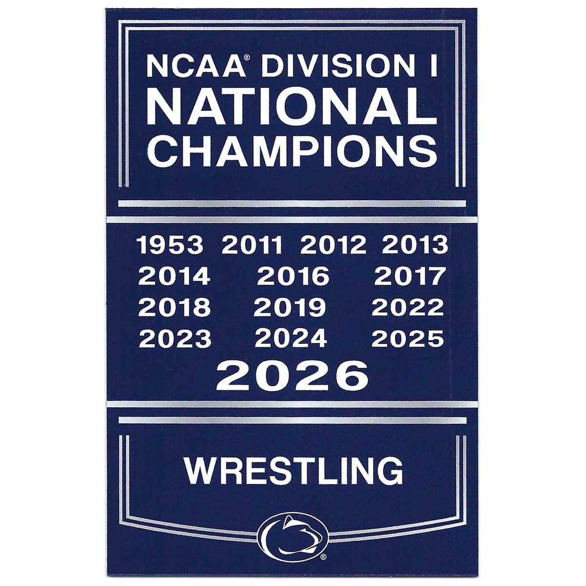 magnet NCAA National Champions 2026 Wrestling Penn State
